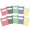 Barker Creek Chevron Nautical Peel & Stick Library Pockets, Multi-Design, 60/Set 3837 - alternate 1